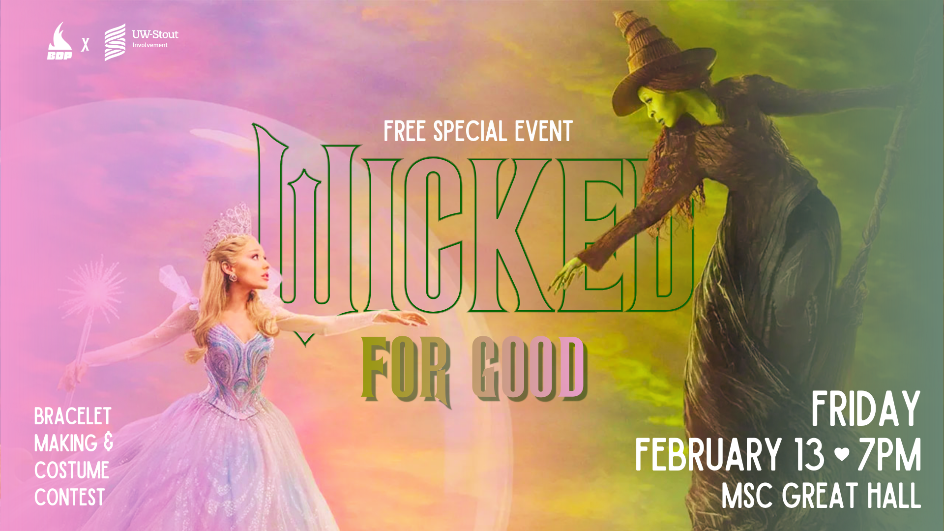 Digital Signage Poster displaying Wicked For Good